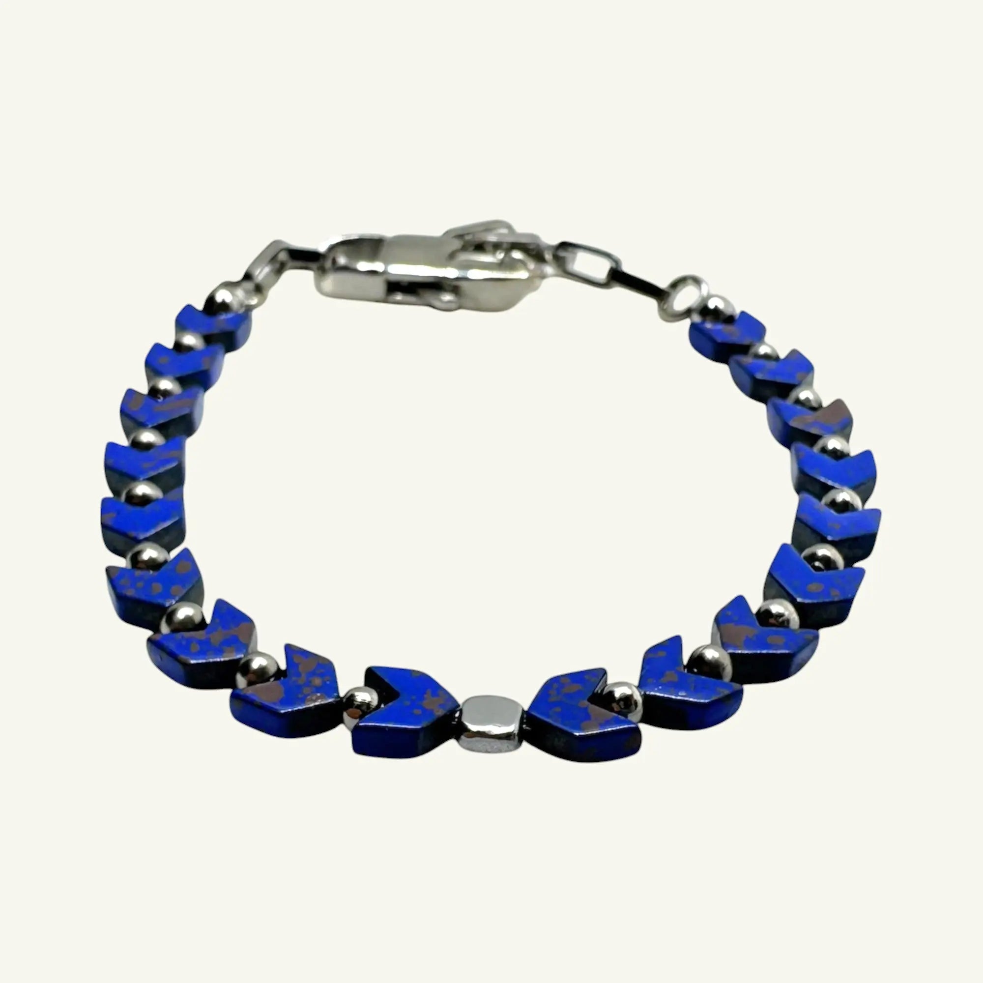 Bracciale ematite blu Sharifa Crystals